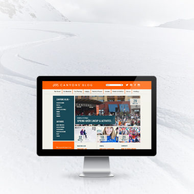 Canyons Resort Blog: Design & Develop